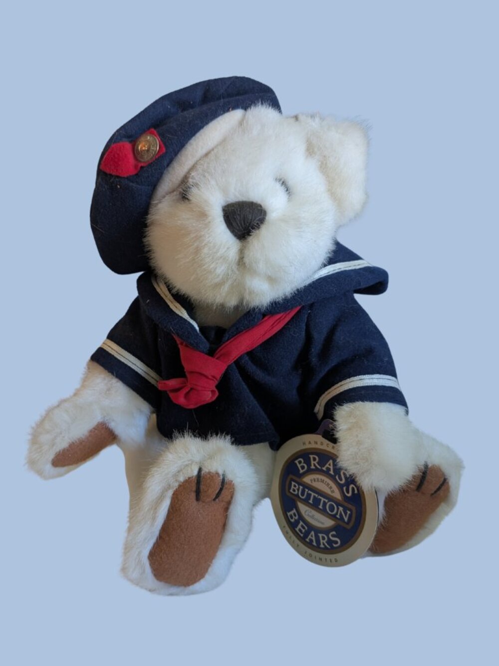 BOGO Vintage 1996 Brass Button Bears “Taylor the Bear of Happiness" Pickford